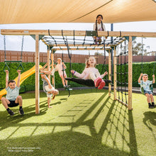 Load image into Gallery viewer, Orangutan Monkey Bars Jungle Gym Climbing Frame with 2.2m Slide (Pastel Pink)
