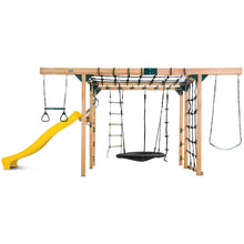 Load image into Gallery viewer, Orangutan Monkey Bars Jungle Gym Climbing Frame with 2.2m Slide (Yellow)