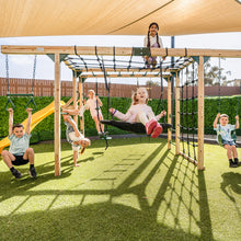 Load image into Gallery viewer, Orangutan Monkey Bars Jungle Gym Climbing Frame with 2.2m Slide (Yellow)