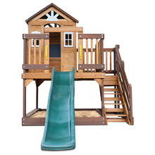 Load image into Gallery viewer, Silverton Cubby House with 1.8m Slide (Green)
