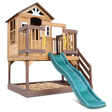 Load image into Gallery viewer, Silverton Cubby House with 1.8m Slide (Green)