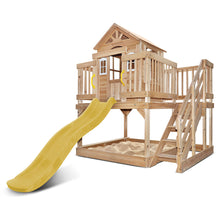 Load image into Gallery viewer, Silverton Cubby House with 1.8m Slide (Yellow)