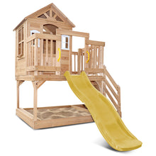 Load image into Gallery viewer, Silverton Cubby House with 1.8m Slide (Yellow)