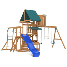 Load image into Gallery viewer, Walton Play Centre &amp; Swing Set (Blue Slide)