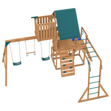 Load image into Gallery viewer, Walton Play Centre &amp; Swing Set (Blue Slide)