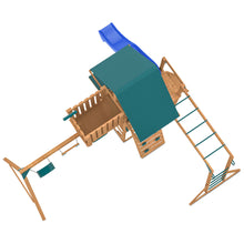 Load image into Gallery viewer, Walton Play Centre &amp; Swing Set (Blue Slide)