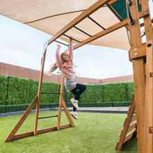 Load image into Gallery viewer, Walton Swing Set, Monkey Bars &amp; Playground with 2.2m Slide (Green)