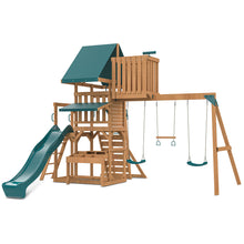 Load image into Gallery viewer, Walton Play Centre &amp; Swing Set (Green Slide)