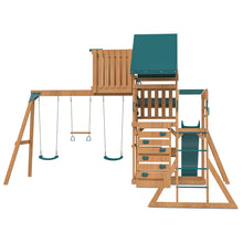 Load image into Gallery viewer, Walton Play Centre &amp; Swing Set (Green Slide)