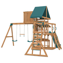 Load image into Gallery viewer, Walton Play Centre &amp; Swing Set (Green Slide)