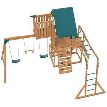 Load image into Gallery viewer, Walton Play Centre &amp; Swing Set (Green Slide)
