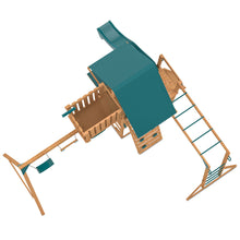 Load image into Gallery viewer, Walton Play Centre &amp; Swing Set (Green Slide)