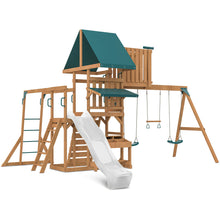Load image into Gallery viewer, Walton Swing Set, Monkey Bars &amp; Playground with 2.2m Slide (White)
