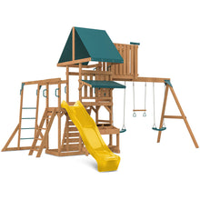 Load image into Gallery viewer, Walton Swing Set, Monkey Bars &amp; Playground with 2.2m Slide (Yellow)