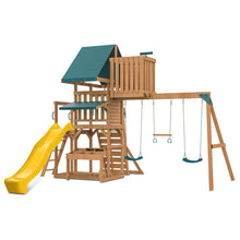 Load image into Gallery viewer, Walton Swing Set, Monkey Bars &amp; Playground with 2.2m Slide (Yellow)