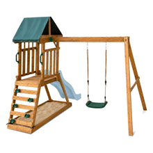 Load image into Gallery viewer, Wattle Play Centre with 1.8m Pastel Blue Slide