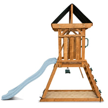 Load image into Gallery viewer, Wattle Play Centre with 1.8m Pastel Blue Slide