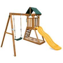 Load image into Gallery viewer, Wattle Play Centre with 1.8m Yellow Slide