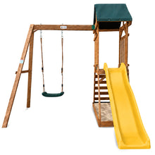 Load image into Gallery viewer, Wattle Play Centre with 1.8m Yellow Slide