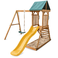 Load image into Gallery viewer, Wattle Play Centre with 1.8m Yellow Slide
