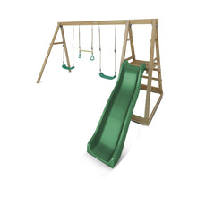 Load image into Gallery viewer, Winston Swing Set with Climb &amp; 1.8m Slide (Green)
