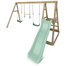 Load image into Gallery viewer, Winston 4 Station Swing with 1.8m Pastel Green Slide