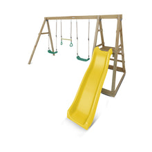 Load image into Gallery viewer, Winston Swing Set with Climb &amp; 1.8m Slide (Yellow)