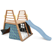 Load image into Gallery viewer, Cooper Climbing Frame &amp; 1.8m Pastel Blue Slide