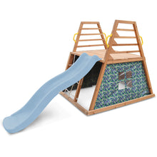 Load image into Gallery viewer, Cooper Climbing Frame &amp; 1.8m Pastel Blue Slide