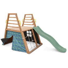 Load image into Gallery viewer, Cooper Climbing Frame &amp; 1.8m Pastel Green Slide
