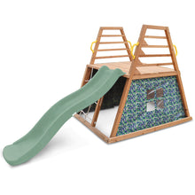 Load image into Gallery viewer, Cooper Climbing Frame &amp; 1.8m Pastel Green Slide