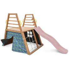 Load image into Gallery viewer, Cooper Climbing Frame &amp; 1.8m Pastel Pink Slide