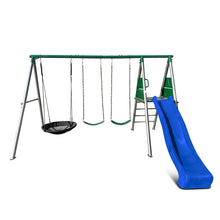 Load image into Gallery viewer, Europa Commercial Steel Swing Set with Blue Slide