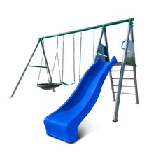 Load image into Gallery viewer, Europa Commercial Steel Swing Set with Blue Slide
