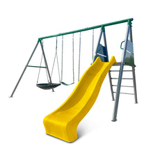 Load image into Gallery viewer, Europa Commercial Steel Swing Set with Yellow Slide