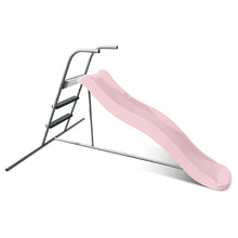 Load image into Gallery viewer, Hurley 3 Station Swing Set with 1.8m Pastel Pink Slide