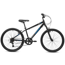 Load image into Gallery viewer, DuraLite 7 Speed 24" Kids Bike - Obsidian
