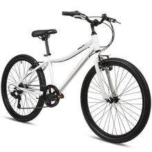 Load image into Gallery viewer, DuraLite 7 Speed 24" Kids Bike - Pearl White