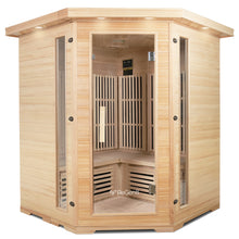 Load image into Gallery viewer, Regen8 Quadro Corner - 4 Person 2640W Infrared Sauna