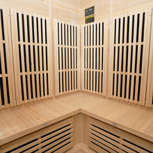 Load image into Gallery viewer, Regen8 Quadro Corner - 4 Person 2640W Infrared Sauna