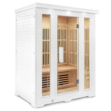 Load image into Gallery viewer, Regen8 Trio (White) - 3 Person 2520W Infrared Sauna