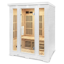 Load image into Gallery viewer, Regen8 Trio (White) - 3 Person 2520W Infrared Sauna