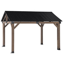 Load image into Gallery viewer, Yardtopia Fremantle 3.6m x 3m Timber &amp; Steel Gable Roof Gazebo