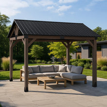 Load image into Gallery viewer, Yardtopia Fremantle 3.6m x 3m Timber &amp; Steel Gable Roof Gazebo