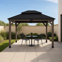 Load image into Gallery viewer, Yardtopia Maryborough 3m x 3m Timber &amp; Steel Double Hip Roof Gazebo