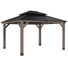 Load image into Gallery viewer, Yardtopia Maryborough 3m x 3.6m Timber &amp; Steel Double Hip Roof Gazebo