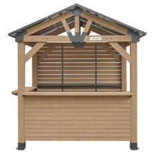 Load image into Gallery viewer, Yardtopia Oslo 2.4m x 1.8m Outdoor Timber &amp; Steel Gable Roof Gazebo - Bar Set
