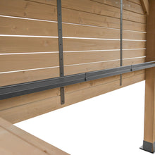 Load image into Gallery viewer, Yardtopia Oslo 2.4m x 1.8m Outdoor Timber &amp; Steel Gable Roof Gazebo - Bar Set