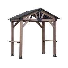 Load image into Gallery viewer, Yardtopia Oslo 2.4m x 1.8m BBQ/Grill Timber &amp; Steel Gable Roof Gazebo