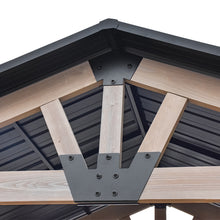 Load image into Gallery viewer, Yardtopia Oslo 2.4m x 1.8m BBQ/Grill Timber &amp; Steel Gable Roof Gazebo